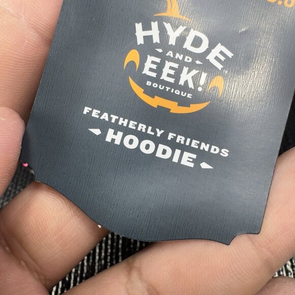 Target Hyde & EEK Hoodie Featherly Friends Fabric Bird Missing Blade 2024 W Tags - Picture 4 of 7